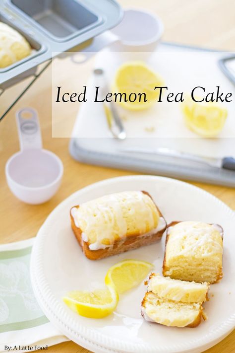 Mini Lemon Loaf, Ice Lemon Tea, Mini Loaf Cakes, Starbucks Lemon Loaf, Lemon Tea Cake, Crimson Clover, Lemon And Coconut Cake, Starbucks Lemon, Starbucks Cake