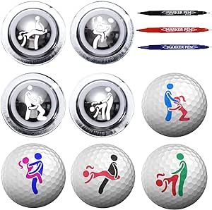 TNHINA 4pcs Golf Ball Marker Funny Golf Ball Marker Stamp Stencil Custom Tool Creative Golf Accessories,Personalized Golf Ball Alignment Marking Tool for Adults Golf Ball Designs Sharpie Drawing, Golf Ball Markers, Golf Tees, Personalized Golf, Golf Towels, Golf Humor, Ball Markers, Golf Accessories, Marking Tools