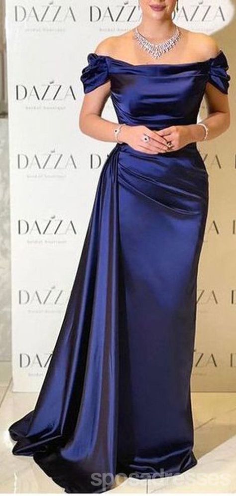 Navy Blue Elegant Dress, Navy Blue Bridesmaid Dresses Long, Long Navy Blue Bridesmaid Dresses, Cheap Long Bridesmaid Dresses, Navy Blue Long Dress, Cheap Bridesmaid Dresses Online, Types Of Gowns, Navy Blue Prom Dresses, Dinner Wear