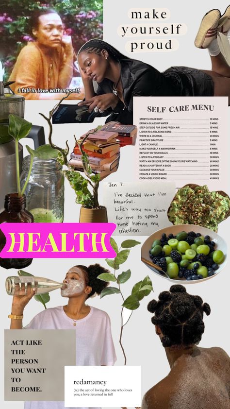 Self Care Collage Wallpaper, Wellness Instagram Feed, Vision Board Examples, Losing 40 Pounds, Vision Board Wallpaper, Vision Board Goals, Vision Board Pictures, Dream Vision Board, Life Routines