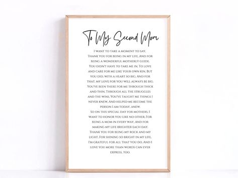 Mom Poems, Printable Prayers, Step Mom, Blended Family, Step Moms, A Mother, Mother's Day Gift, Mother's Day Gifts, Mother's Day