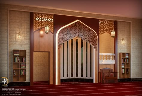 Masjid Mehrab Design, Mihrab Design Modern, Small Mosque Design Interior, Mehrab Design, Interior Masjid, Mihrab Masjid, Masjid Design, Mosque Design Islamic Architecture, Mosque Interior