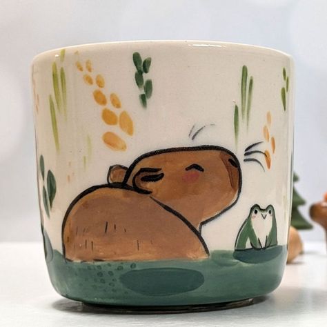 kness - ceramic animals | It's time, the September collection is available now ! I have cool stuff in each category so feel free to browse :) #capybaras #capybara… | Instagram Cool Mug, Ceramic Animals, Pottery Mug, Cool Stuff, Pottery Painting, Hand Painted Ceramics, Ceramic Painting, Diy Decor, Christmas Gifts