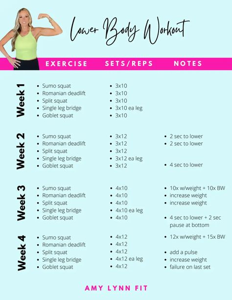 Lower Body  Workout.pdf At Home Lower Body Workout With Weights, Lower Body Weight Training For Women, 30 Minute Lower Body Workout, Gym Lower Body Workout For Women, At Home Lower Body Workout, Lower Body Strength Workout, Lower Body Workout For Women, Lower Body Workout At Home, Workout 2023