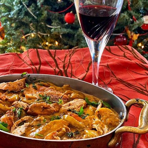 Pheasant (or Chicken) Normandy with Apples and Cream Beef And Sweet Potato Stew, Chicken Normandy, Beef And Sweet Potato, Savory Beef Stew, Pheasant Recipes, Moroccan Beef, Sweet Potato Stew, Potato Stew, Apple Cream