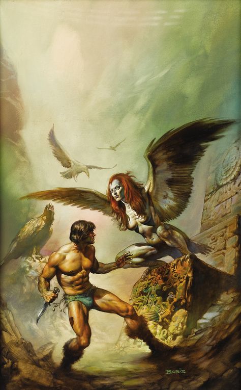 Julie Bell, 3d Chalk Art, Bd Art, Boris Vallejo, Heroic Fantasy, Conan The Barbarian, Pulp Art, Fantasy Paintings, Art Et Illustration