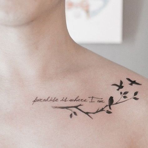 Collar Bone Tattoo Quotes, Tattoo Baby, Bird Tattoos For Women, Graffiti Tattoo, Bone Tattoos, Tattoo Sleeves, Inspiration Tattoos, Bird Tattoo, Collar Bone Tattoo