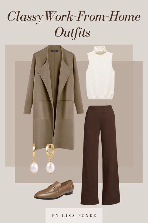 The Most Classy Work From Home Outfit Ideas for Women - By Lisa Fonde Home Outfit Women, Cute But Comfy Outfits, Comfy Work From Home Outfits, Home Outfit Ideas, Work From Home Outfit Ideas, Wfh Outfits, How To Have Style, Work From Home Outfit, Outing Outfit