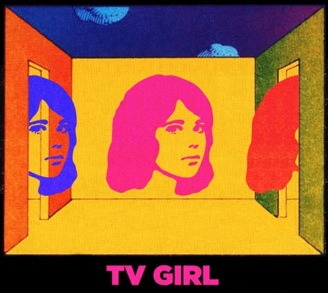 Girls Album, Abstract Face Art, Tv Girl, Girl Posters, Collage Poster, Indie Pop, Tv Girls, Art Collage Wall, Ethereal Art