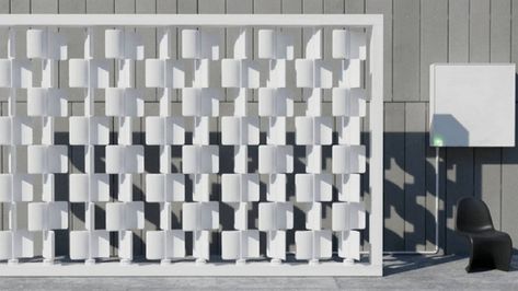 A New Wind Power Wall Could Produce Over 10,000 KWh a Year Wind Energy Architecture, Wind Architecture, Wind Design, Wind Power Generator, Wind Energy, An Aesthetic, 자수 디자인, Wind Power, Alternative Energy