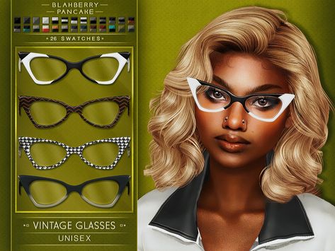 Sims 4 Cc Vintage Jewelry, Sims 4 Rectangle Glasses Cc, Sims Sunglasses Cc, Sims 4 Shades Glasses Cc, Sims 4 Shades Glasses, Sims 4 Big Glasses, Sims 4 Cc Sunglasses, Bee Glasses, Sims 4 Piercings