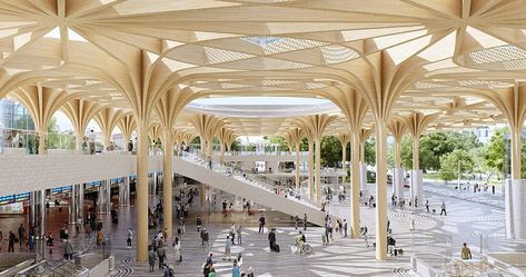 Vincent Callebaut, Roof Cladding, Henning Larsen, Danish Architecture, Urban Heat Island, Timber Roof, Timber Construction, Urban Fabric, Roof Structure