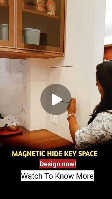 All About Homes - By DJI on Instagram: ""Unlocking secrets with a hidden keyholder in the wall because every space deserves a key feature! 🔑 Check More At @divyajaininteriors Follow For More Such Ideas And Designs 💡 Thanks For Watching ✔️ #divyajaininteriors #keyholder #keyholding #inteeiordesign #instagood #interiordesigner #interiordesign #ideas #decore #homedecore #hiddengems #hidden #trending #reels" Hidden Key Holder Ideas, Key Holders For Wall, Key Holder Ideas, Hall Interior Design, Hidden Key, Key Box, Trending Reels, Hall Interior, Key Chain Holder