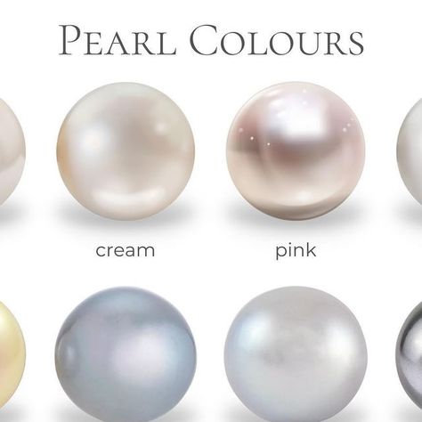 Diamond Buzz on Instagram: "PEARL COLOURS Pearls come in a variety of colours and shades, such as white, cream, pink, silver, golden, blue, grey, green, bronze and black. The colour of pearls is determined by the colour of the lip of the oyster and pigments within conchiolin, an organic substance that holds and glues aragonite together. We also get various shades depending on the thickness of the nacre. The thicker it is, the more vivid colour a pearl shows. Pearl colour has three main compon Iridescent Pearl, Grey Green, Body Colour, Pearl Color, Birthday Theme, White Cream, Rainbow Colors, Blue Grey, Vivid Colors