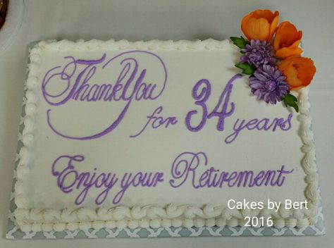 Retirement sheet cake Retirement Sheet Cakes Ideas For Women, Retirement Sheet Cake Ideas, Cakes Ideas For Women, Retirement Cakes Ideas For Women, Retirement Sheet Cake, Retirement Party Cakes, Construction Birthday Cake, Cupcakes Decorating, Sheet Cake Designs