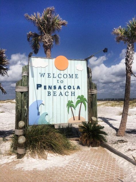 ...... Pensacola Beach Florida, Florida Sunshine, Mexico Beach, Pensacola Florida, Florida Girl, Pensacola Fl, Pensacola Beach, Beach Vacations, Beach Signs