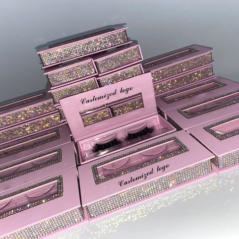 Eyelash Boxes Packaging, Lash Box Packaging Ideas, Lash Boxes, Slide Box, Boxes Packaging, Luxury Lashes, Lashes Logo, Custom Eyes, Eyelash Packaging