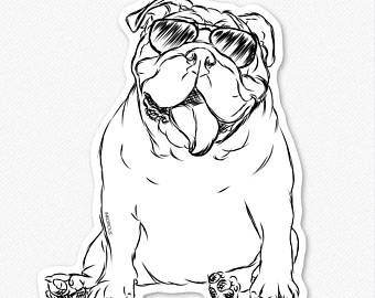 English Bulldog Drawing, Blue English Bulldogs, English Bulldog For Sale, English Bulldog Art, Tatoo Dog, Bulldog Drawing, Bulldog Sweatshirt, Bulldog Tattoo, Dog Bulldog