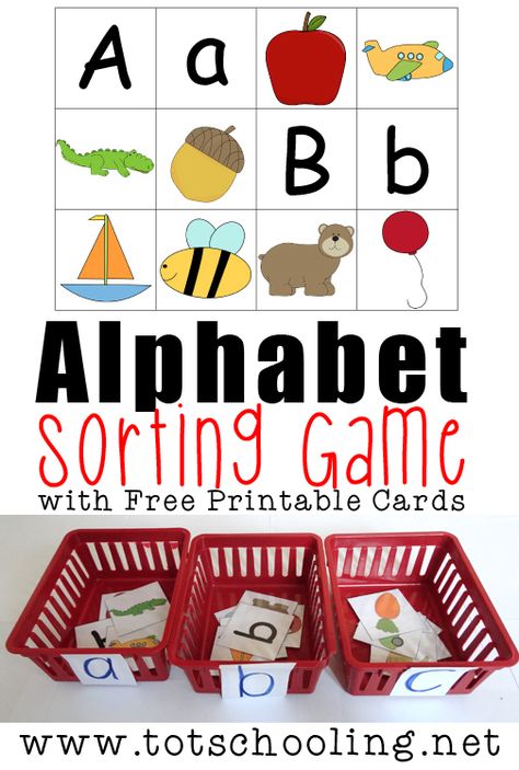 Free Printable Alphabet Sorting Game Repinned by Apraxia Kids Learning. Come join us on Facebook at Apraxia Kids Learning Activities and Support- Parent Led Group. Preschool Readiness, Free Printable Alphabet, Preschool Language, Sorting Games, Abc Activities, Alphabet Games, Preschool Literacy, Center Activities, Teaching Letters