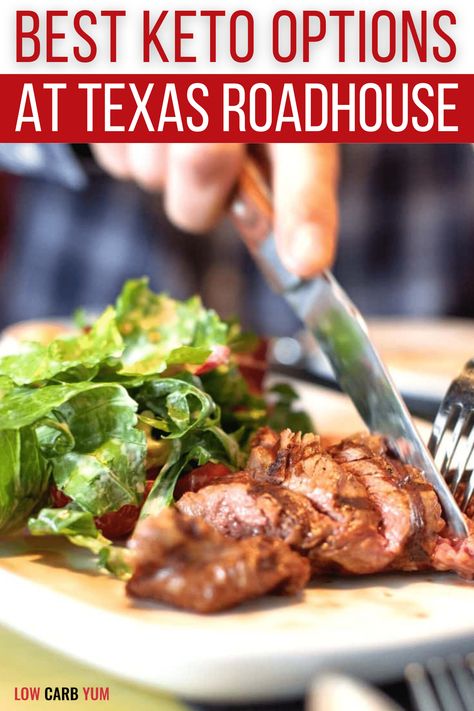 At Texas Roadhouse, the low-carb options are bountiful! Learn the best Texas Roadhouse keto options with low-carb main dishes, tasty sides, and ordering tips. Keto Texas Roadhouse, Low Carb Texas Roadhouse, Keto At Texas Roadhouse, Low Carb Options At Restaurants, High Protein Low Carb Fast Food Options, Low Carb Restaurants, Low Carb Restaurant Options, Chili Lime Vinaigrette Recipe, Low Carb At Restaurants