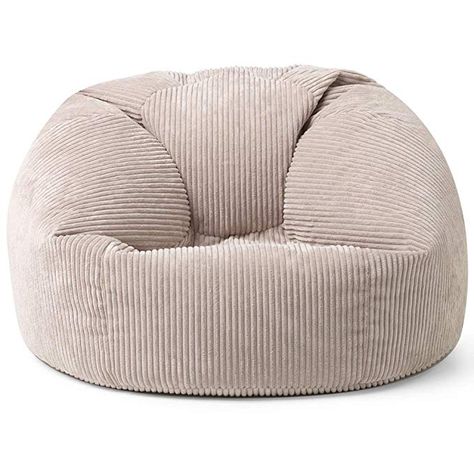 icon Soul Classic Cord Bean Bag Chair - Giant Luxury Jumbo Cord Snuggle Seat (Stone, 84x70) Bean Bags Uk, Corduroy Bean Bag, Movie Chairs, Outdoor Bean Bag Chair, Faux Fur Bean Bag, Fur Bean Bag, Baby Bean Bag, Bean Bag Lounger, Large Bean Bags