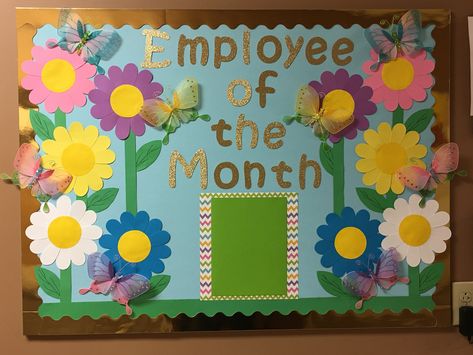 Employee of the Month Bulletin Board-Spring 2018 Staff Of The Month Bulletin Board, Employee Of The Month Bulletin Board, Employee Of The Month Board Ideas Diy, Teacher Of The Month Bulletin Board, Recognition Board Workplace Ideas, Employee Of The Month Gift Ideas, Employee Bulletin Board Ideas Staff Appreciation, Employee Board Ideas, Star Of The Month Board Ideas