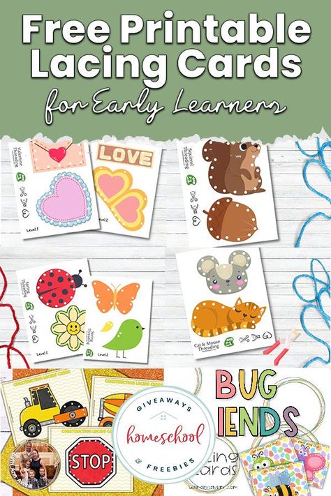 Free Printable Lacing Cards, Diy Lacing Cards, Learn Letters, Morning Basket, Phonics Books, Lacing Cards, Free Preschool Printables, Art Lessons Middle School, Kids Worksheets Printables