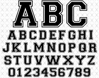 Sport Numbers SVG Jersey Number SVG Sports Clipart | Etsy Celtic Alphabet, Football Fonts, Baseball Font, Celtic Fonts, College Font, Varsity Font, Svg Fonts, Distressed Font, Sports Fonts