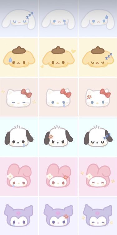 Cute Stickers Ideas Sanrio, Papercraft Templates Printables Sanrio, Sanrio Photocard, Sanrio Paper, Sanrio Art, Sanrio Stickers, Brown Corset, Cute Sanrio, Hello Kitty Crafts