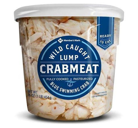 Member's Mark Premium Lump Crab Meat (1 lb.) - Search Shopping Beef Bottom Round Steak, Crab Recipes Easy, Best Freeze Dried Food, Lump Crab Meat, Lamb Loin Chops, Beef Flank, Lump Crab, Oven Roasted Turkey, Roast Turkey Breast