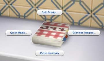 Grannies cookbook is a custom food mod that works independently from all other known food mods. It is a book object that can be placed onto your sims lot and you, the player, can interact with the book to bring up a food menu and choose a food or drink for your sims to make. Lotes The Sims 4, Sims 4 Kitchen, Sims 4 Traits, Sims 4 Cc Kids Clothing, The Sims 4 Pc, Sims 4 Game Mods, Sims 4 Body Mods, Sims 4 Expansions, Tumblr Sims 4