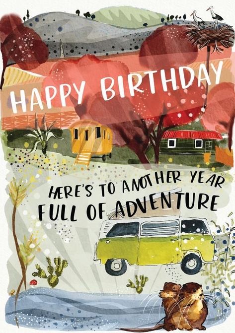 First Birthday Wishes, Happy Birthday Illustration, Happy Birthday Art, Happy Birthday Greetings Friends, Life Adventure, Birthday Illustration, Birthday Wishes Messages, Happy Birthday Pictures, Birthday Blessings