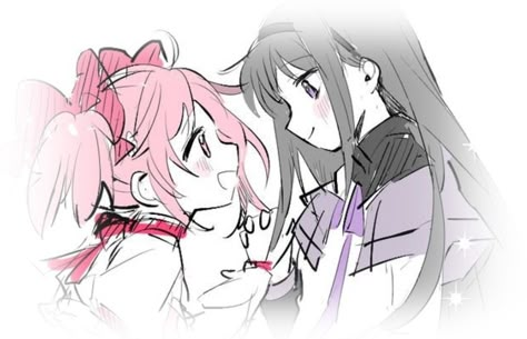 Madoka Homura Fanart, Madoka Header, Matching Pfp Madoka And Homura, Rentry Icons Blur, Matching Madoka And Homura Pfps, Madoka Laptop Wallpaper, Madoka And Homura Banner, Rentry Images, Madoka Magica Discord Banner