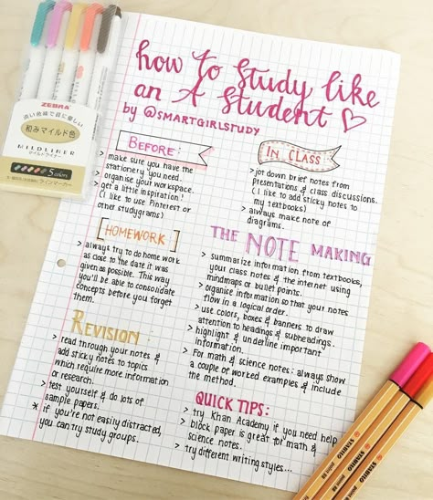 Studie Hacks, Middle School Hacks, Studera Motivation, School Preparation, School Study Ideas, School Goals, Study Tips For Students, College Notes, High School Survival