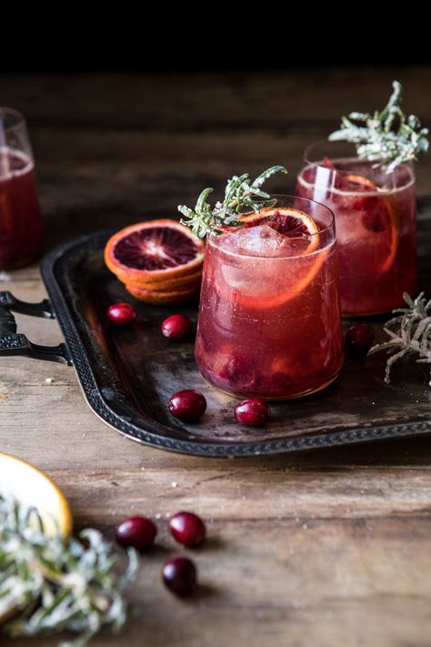 Getting into the Thanksgiving spirit with these Spiced Cranberry Rosé Spritzers. A festive pitcher style cocktail that's easy to create, refreshing, and delicious. Bonus...this drink can be made ahead of time for easy holiday entertaining, and the festive red color doubles as a gorgeous decor piece on any table! Batch Cocktail Recipe, Thanksgiving Punch, Cranberry Jam, Batch Cocktails, Thanksgiving Drinks, Cocktails Recipes, Christmas Cocktail, Half Baked Harvest, Punch Recipes