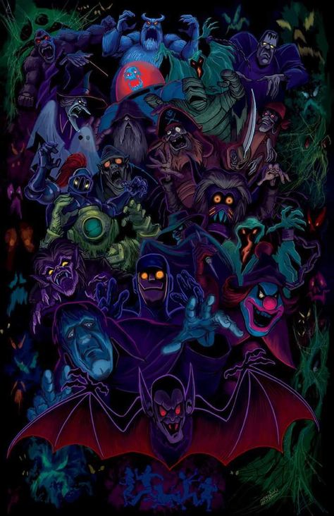 Scooby-Doo monsters fan art by Jeff Zornow Scooby Wallpaper, Scooby Doo Ghost, Scooby Doo Monsters, Scooby Doo Villains, Scooby Doo Tattoo, Scooby Doo Pictures, Scooby Doo Halloween, Scooby Doo Mystery Inc, Scooby Doo Images