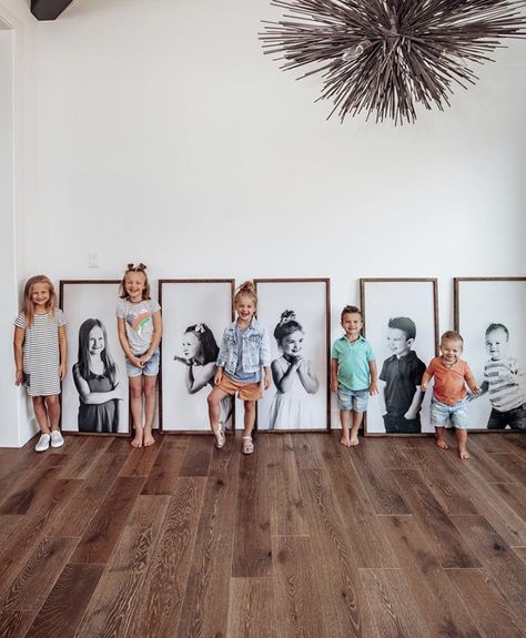 Kids Art Display Wall, Amber Massey, Art Display Wall, Home Studio Photography, Mother Son Photography, Art Display Kids, Fab Five, Art Demo, Portrait Wall