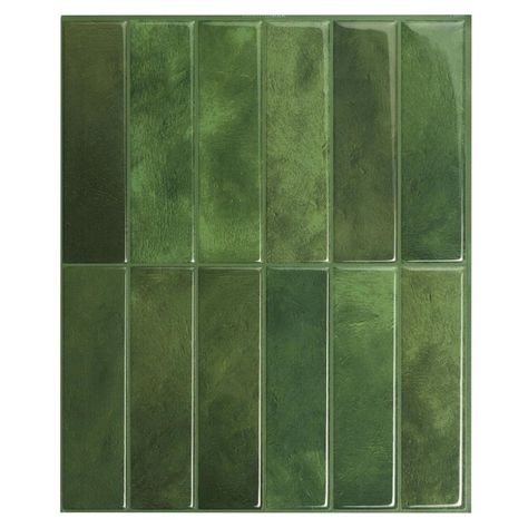 Green Kitchen Backsplash, Peel And Stick Tile Backsplash, Backsplash For Kitchen, Rental Bathroom, Self Adhesive Wall Tiles, Stick Tile Backsplash, Peel Stick Backsplash, Bathroom Wall Stickers, Peel And Stick Backsplash