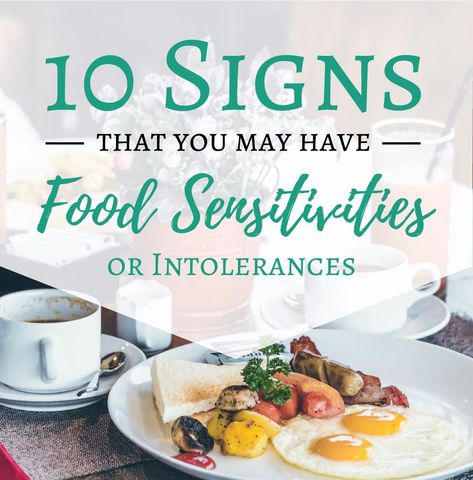 10 Signs that you may have Food Sensitivities or Intolerances Egg Intolerance Symptoms, Food Sensitivity Symptoms, Food Intolerance Symptoms, Food Sensitivity Test, Food Allergy Symptoms, Food Sensitivity, Food Allergies Awareness, Different Foods, Gluten Sensitivity