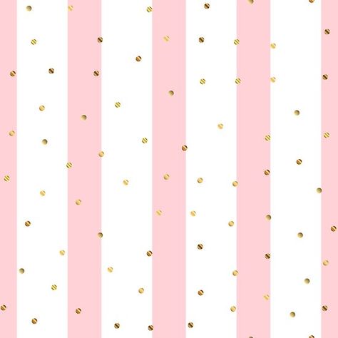 Gold Dots Background, Gold Polka Dot Wallpaper, Pink Stripes Background, Pink And Gold Background, Pink And Gold Wallpaper, White And Gold Wallpaper, Iphone Wallpaper Glitter, Dots Wallpaper, Kids Print