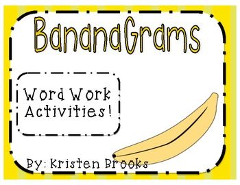 Banana Grams Activities Word Work, Banana Grams Activities, Bananagrams Activities Free Printables, Bananagrams Activities, Spelling Stations, Student Teaching Gifts, Reading Tutor, August Holidays, Word Games For Kids