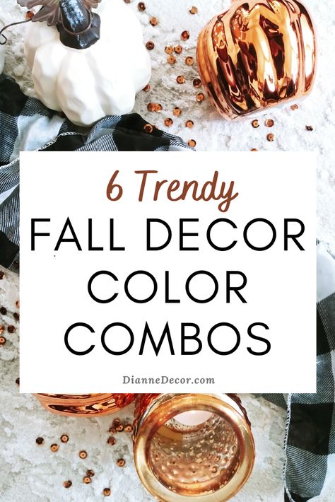 This year we're seeing more and more unconventional fall color combinations. Here's a look at six trendy fall decor color schemes.    #falldecor #fallcolors #fallcolorcombos #falldecorating #interiortrends Fall Decor Pastel Colors, Fall Decor Muted Colors, 2024 Fall Home Decor Trends, Trending Fall Colors 2024, 2024 Trending Fall Decor, Bright Fall Decor, Colors For Fall 2024, Fall 2024 Decor Color Trends, Fall Color Trends 2024