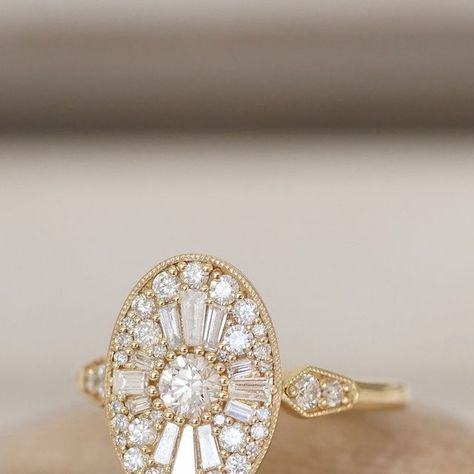 Berlinger Jewelry on Instagram: "Iconic for a reason, our Oval Shape Ballerina Round Diamond Mosaic Ring captivates at every glance 😍 For those who desire a ring that’s unforgettable and unlike any other! Available in your choice of metal color and ring size. Discover the elegance of our Diamond mosaics today ❤️ Oval Shape Ballerina Round Diamond Mosaic Ring (Product ID: B0428) #engagement #alternativeengagementring #uniqueengagementring #vintageinspiredengagementring #engagementrings #ringoftheday #nontraditional #nontraditionalbride #artdeco #artdecojewelry" Oval Mosaic Ring, Oval Mosaic Engagement Ring, Art Deco Oval Ring, Mosaic Diamond Ring, Diamond Mosaic Ring, Mosaic Wedding Ring, Ballerina Ring Engagement, Mosaic Engagement Ring, Ballerina Engagement Ring