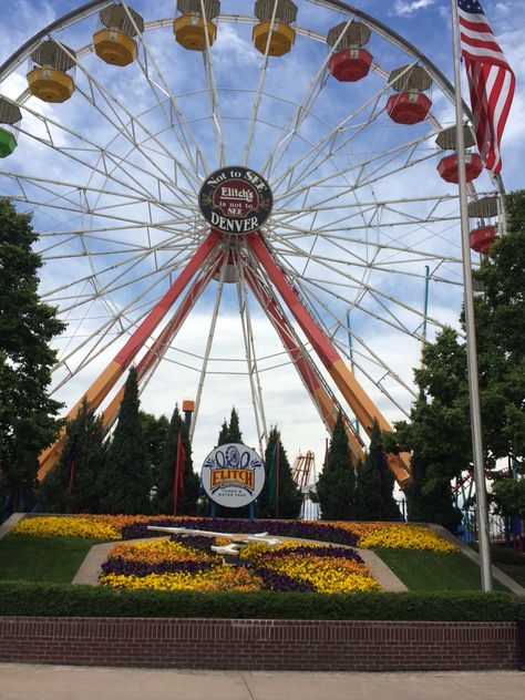 Elitch Garden Flower Ferris Wheel, Rainbow Ferris Wheel, Aesthetic Ferris Wheel, Seattle Ferris Wheel, Amusement Park Ferris Wheel, Ferris Wheel, Fair Grounds, Colorado, Wheel