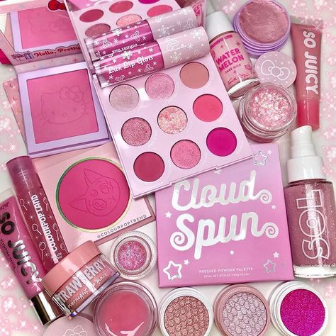 Pink Makeup Collection, Pink Makeup Products Aesthetic, Pink Makeup Palette, Pink Makeup Products, Cosmetics Ideas, Affordable Makeup Products, 2023 Makeup, Boho Makeup, Best Makeup Brands