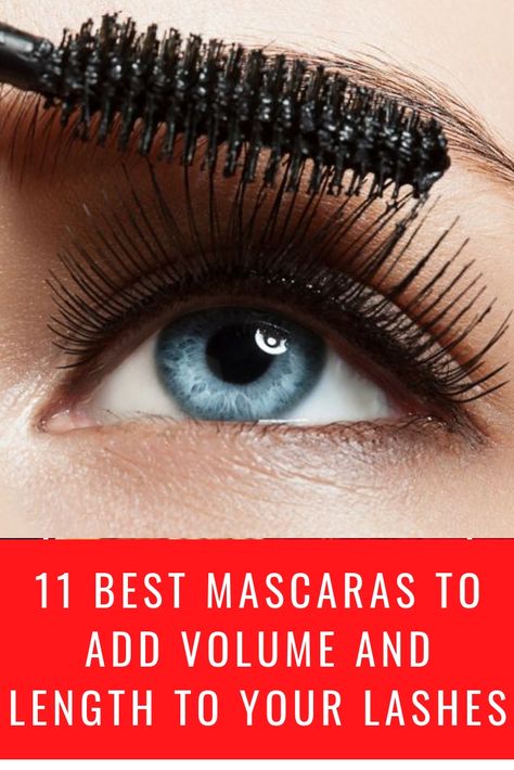 Top Mascara For Volume And Length, Good Mascara For Volume And Length, Best Mascara For Length And Volume, Best Drugstore Waterproof Mascara, Mascara Guide, Full Coverage Makeup, Drugstore Mascara, Bold Lip Color, Short Lashes