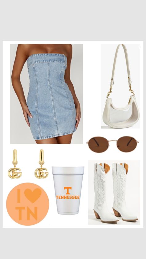 #gameday #outfitinspo #utknoxville #utk #football #govols #gucci #cowgirlboots Utk Gameday Outfit, Utk Football, Gameday Outfits, Gameday Outfit, Tennessee, Football, Gucci, Pins, Clothes