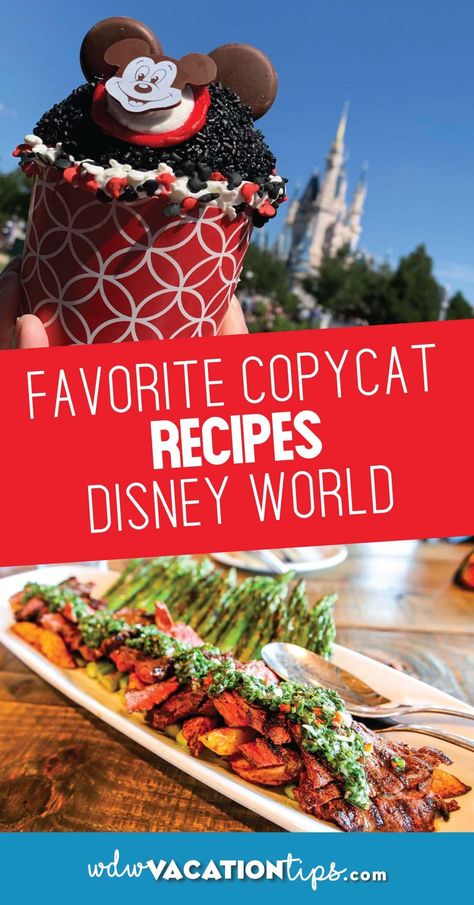 Disney World Recipes, Disney Dessert Recipes, Disney Inspired Recipes, Disney Themed Food, Recipes Disney, Going To Disney World, Disney Dishes, Disney Inspired Food, Disney Desserts