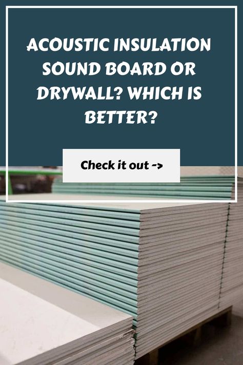 Acoustic insulation sound board or drywall? Which is better? Check it out -> Diy Sound Absorbing Panels Cheap, Sound Insulation Wall, Sound Barrier Wall, Sound Proof Flooring, Soundproofing Walls, Drywall Construction, Foam Insulation Board, Sound Board, Soundproofing Material