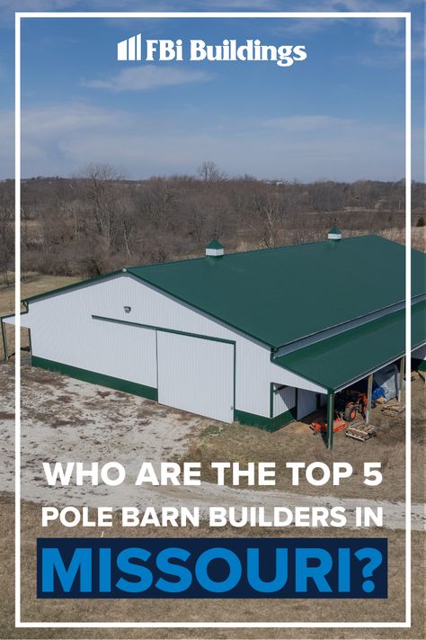 Before you select the cheapest builder for the job, you must also factor in the service your post-frame builder offers, their warranty, and the quality of materials they use. Whether you are looking to build a horse barn, a barndominium, a new warehouse, or an ag machine shed, we have compiled a list of Missouri's top pole barn builders. Pole Barn Builders, Post Frame Construction, Building A Pole Barn, Barn Builders, Post Frame, Horse Barn, Pole Barn, Barndominium, Learning Centers